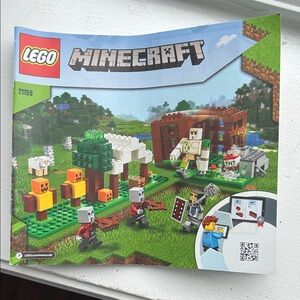 LEGO Minecraft Adventure Set with Green and Brown Blocks- instructions only